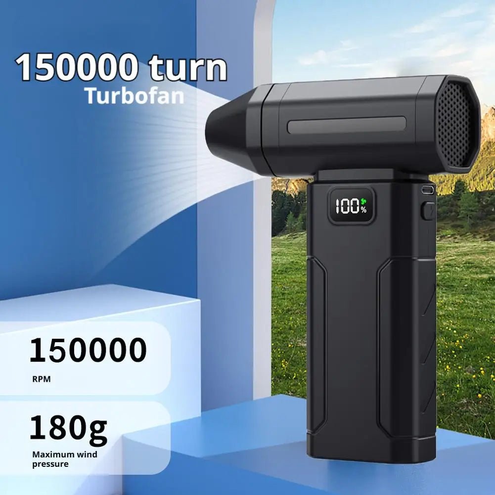 X8 Brushless Turbo Jet Blower | 150,000 RPM Rechargeable Electric Air Duster - Snobex
